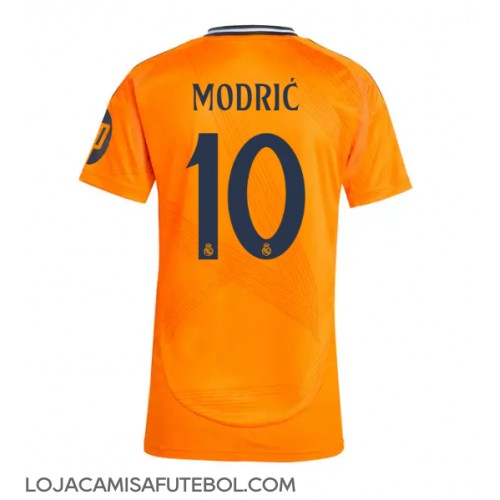 Camisa de Futebol Real Madrid Luka Modric #10 Equipamento Secundário Mulheres 2024-25 Manga Curta